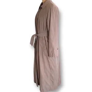 Vintage 90s London Fog Tan Faux Suede Belted Trench‎ Coat Women’s Size 6 Classic thumbnail 7