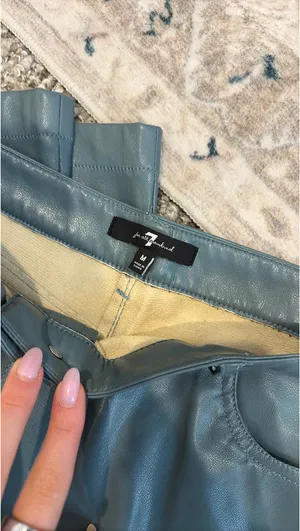 7 For All Mankind Leather Pants thumbnail 3