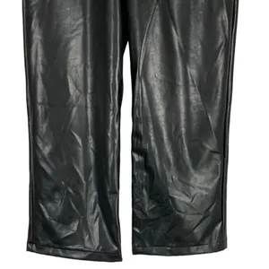 NEW Abercrombie & Fitch The Loose High Waist Faux Leather Pants Size 30 thumbnail 5