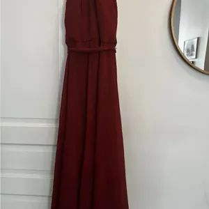 Amsale COLBY Crimson Formal Gown 10/12 Prom Dress Bridesmaid Romantic NWT R-$268 thumbnail 2