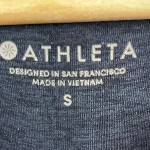 Athleta Dark Blue Hooded Long Sleeve Top women’s size Small thumbnail 8