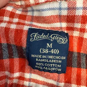 Stranger Things Plaid Flannel Shirt MEDIUM Oversize Unique Hawkins Tigers thumbnail 5
