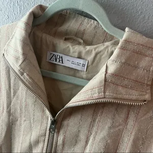 Zara Tweed Bomber Jacket thumbnail 2