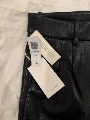 Aritzia Wilfred Effortless Pants leather  thumbnail 3