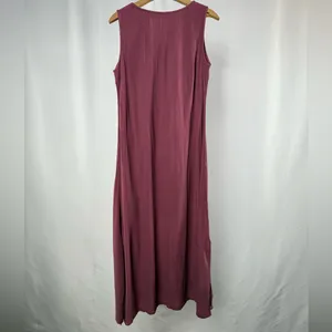 Soft‎ Surroundings Katriane Crepe Sleeveless Maxi Dress in Mauve Size Small thumbnail 5