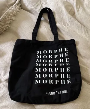 New Morphe‎ Black Canvas Tote thumbnail 1