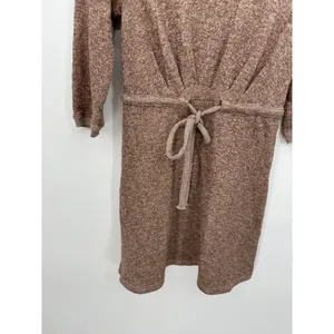 Anthropologie Saturday Sunday Sweater Dress Women Scoop Neck Tie Waist Half Sleeve Sz Small‎ thumbnail 4