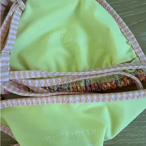 White Fox Bikini Set Viti Beaded Top Mhari Bottoms Size L S in Sunset Belle Pink thumbnail 5