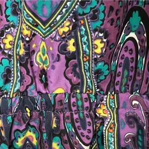 ECI Purple Floral Paisley Maxi Dress Size 12 Sleeveless thumbnail 12