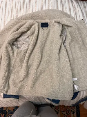 Calvin Klein Jeans Denim Shearling Jacket Jean coat trendy fall thumbnail 5