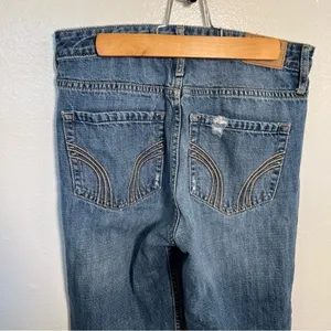 Hollister Women's‎ Juniors Size 3 Waist 26 Girlfriend High Rise Jean Medium Wash thumbnail 12
