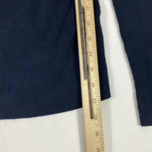 Galeries‎ Lafayette Sweater Womens Small Blue Boat Neck Ribbed Knit Pullover thumbnail 4