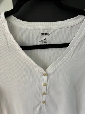 Ribbed long sleeve tee shirt thumbnail 2