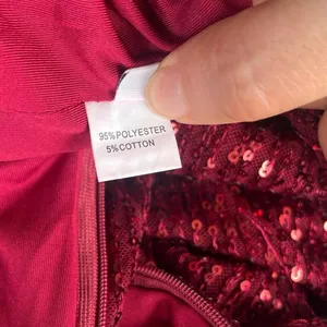 Y2K Luxe Dress Red Sequin Mini Dress Sz S Mesh Cutout Clubwear Glam Holiday NYE thumbnail 12