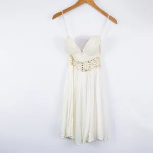 Lovecat for Lulus Ivory Cream Bustier Mini Dress Strapless Sundress Womens M NWT thumbnail 2