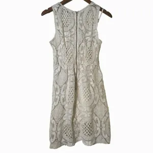 Kimchi Blue Crochet Lace Dress XS White Lined Sleeveless Shift NWT thumbnail 5