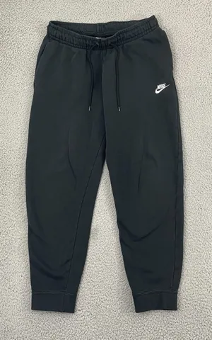 Nike Sportswear Essential Fleece Joggers Women M Black Sortswear BV4095-010 thumbnail 1