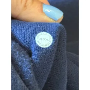 Lululemon half zip scuba hooded crop pullover night sea navy size Xl/xxl thumbnail 6