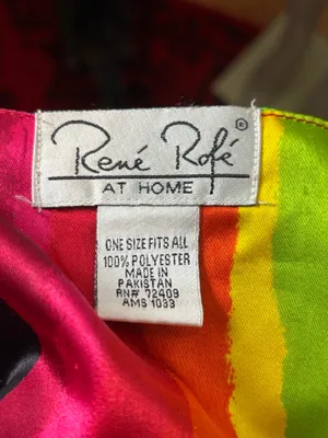 Rainbow Silky Robe/ Poncho/ Dress (Vintage!) Multiple thumbnail 10