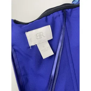 Banana Republic Blue Chiffon‎ 100% Silk Sweetheart Neck Strapless Dress Size 8 thumbnail 7