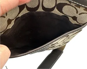 COACH Brown Signature Canvas Crossbody thumbnail 4