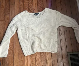 Knitted sweater White Size M thumbnail 1