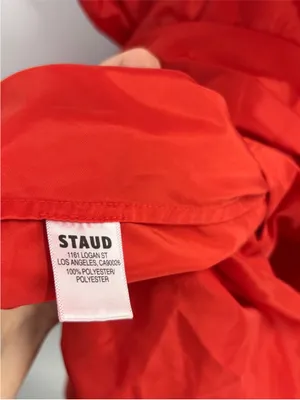 Staud The Florence Gown in Hibiscus Red M/US6-8 thumbnail 8