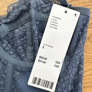 Urban Outfitters - Modern Love Corset Top in Blue thumbnail 2