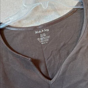 FINAL MARKDOWN White Stag Brown Long Sleeve Top xl NWT thumbnail 3