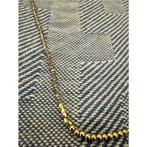 Loft Delicate Gold Beaded Necklace thumbnail 3