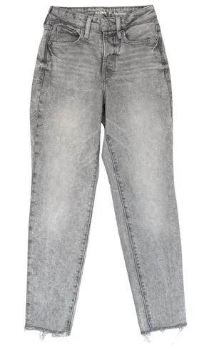 Old Navy Womens 00 Jeans Gray OG Straight High Rise Secret Slim Pockets thumbnail 1
