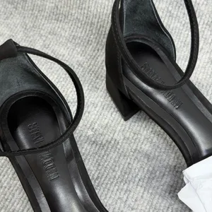 Steve Madden Size-6M Rae Black Suede Block Heel Ankle Strap Sandals thumbnail 9