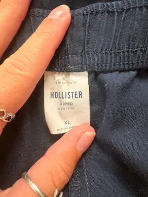 Hollister navy pajama shorts thumbnail 3