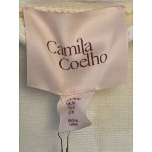 Camila Coelho camisole embellished with braided straps in a cream knit fabric M thumbnail 6
