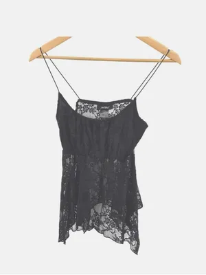 Just Polly New York Black Lace Babydoll Cami Top NWT Size S thumbnail 11