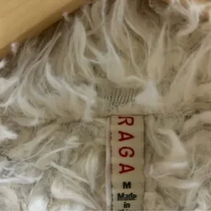 Raga Faux Shearling Jacket Womens M‎ Brown White Boho Shaggy Retro Hippie 70s thumbnail 7