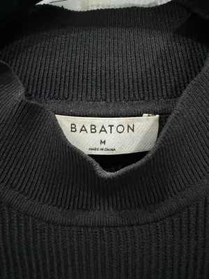 Aritzia Babaton Sculpt Knit High Neck Tank Black thumbnail 2