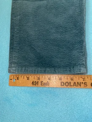 SOFT SURROUNDINGS Corduroy green teal straight leg button zipper closure size 14 thumbnail 11