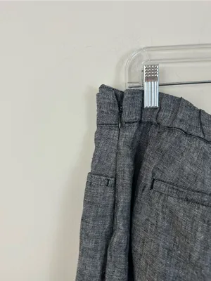 J. Jill Love Linen Wide Leg Linen Blend Pants in Dark Gray Size Medium Women's thumbnail 5