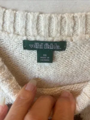 Cozy Cream Bear Snow Ski Sweater - Women's Crewneck Oversized thumbnail 7