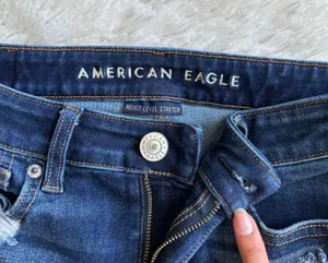 American Eagle High Rise Denim Shorts Size 0 thumbnail 3