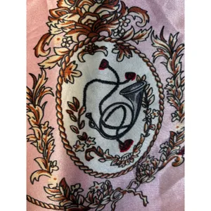 Pink Equestrian Novelty Print‎ Square Scarf Satiny Romantic Horse Girl Accessory thumbnail 7