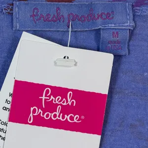 Fresh Produce Cali Sweet Scoop Shirt Womens Medium‎ Purple Damask thumbnail 4