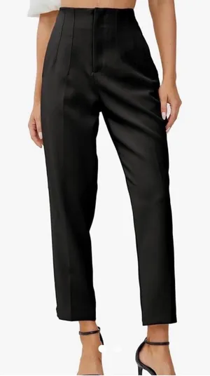 ZARA Pleated Pants High-Rise thumbnail 1