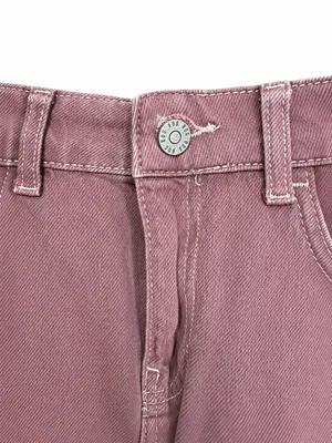 BDG Wine-Toned Maxi Denim Skirt with Front Slit thumbnail 3
