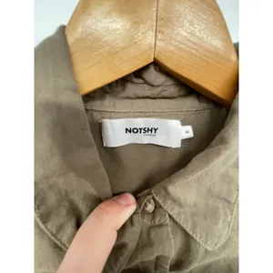 Notshy Cotton Button Up Shirt Size M Taupe Minimalist Lagenlook‎ Oversize thumbnail 5