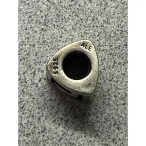 Authentic Pandora Charm Sterling Silver Alphabet Letter L Bead Retired thumbnail 4