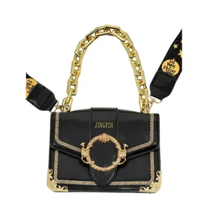 Black Crossbody Bag Gold Chain Star Guitar Strap‎ Jingpin Mini Shoulder Handbag thumbnail 4