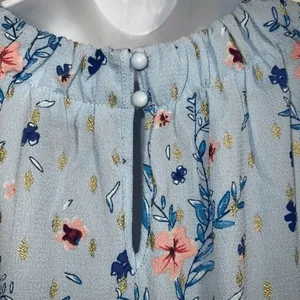JUICY‎ COUTURE Golden Rain Floral Cinched Halter Dress NWT $58 Size XS thumbnail 7