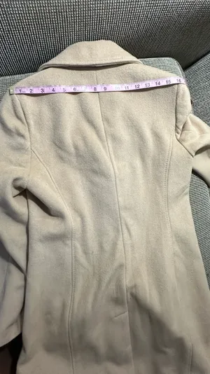 Calvin Klein Wool Polyester Cashmere Blend Tan Camel Coat Jacket thumbnail 11